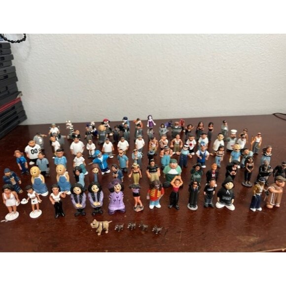 Lot 91 pcs Homies 2 Duplicates Rare Clowns Dogs Vintage Figures Mousy Tiny Chula